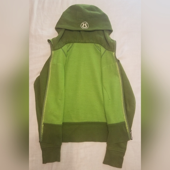 Lululemon Scuba Zip Hoodie Green Size 12 - Picture 2 of 4